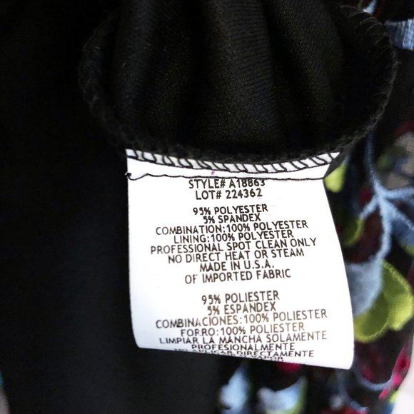 Betsy & Adam Floral Lace Illusion Gown - Picture 7 of 9